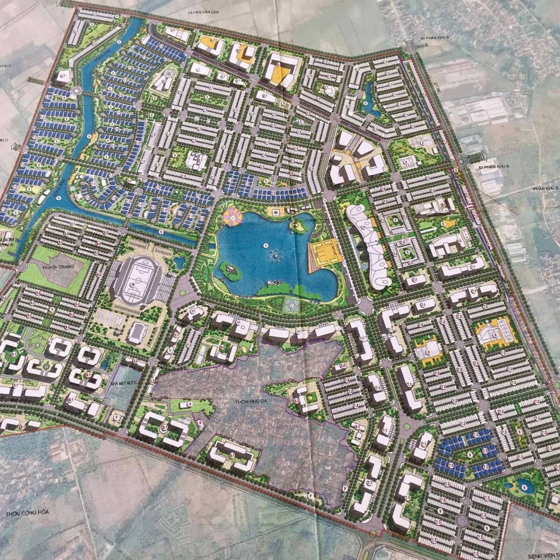 Vị trí Liền kề Park Phố Nối